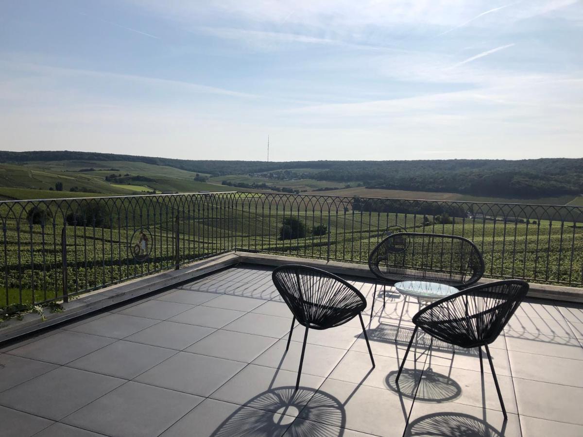 Floressens En Champagne Terrasse Privative Sur Le Vignoble Villa Fleury-la-Riviere Exterior foto