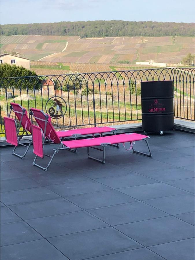 Floressens En Champagne Terrasse Privative Sur Le Vignoble Villa Fleury-la-Riviere Exterior foto